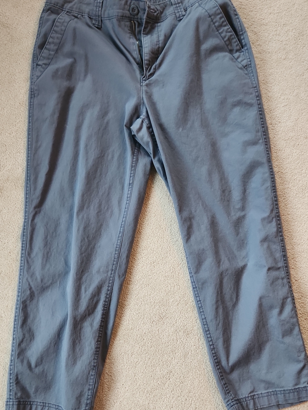 Old Navy Blue OG Chino Button Elastic Pants - Medium